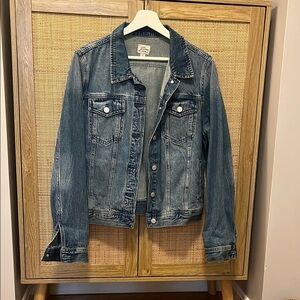 J Crew Classic Blue Denim Jacket, EUC, L